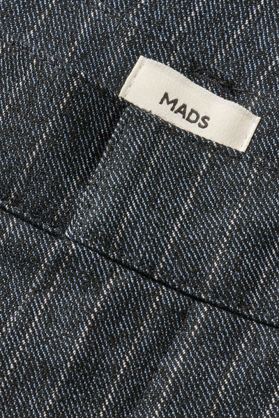 Pinstripe Melange Maria Pants - Parisian Night Melange - Mads Nørgaard-4