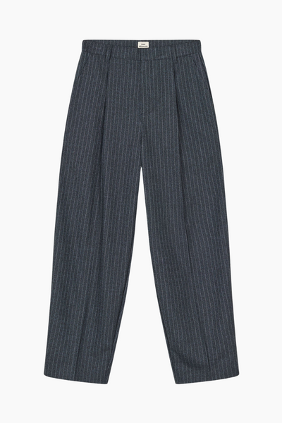 Pinstripe Melange Maria Pants - Parisian Night Melange - Mads Nørgaard