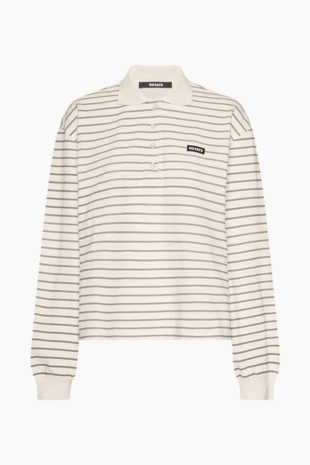 Pique Longsleeve Polo - Egret Comb - Rotate