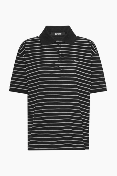 Pique Shortsleeve Polo - Black Comb - Rotate