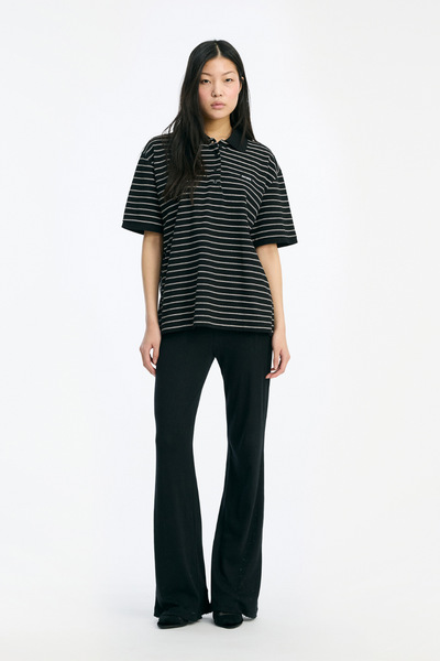 Pique Shortsleeve Polo - Black Comb - Rotate