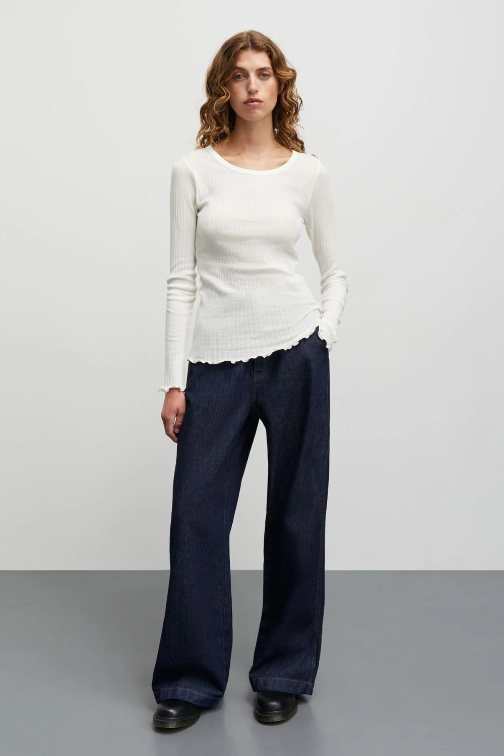 Pointella Troja Tee LS - Vanilla Ice - Mads Nørgaard-1