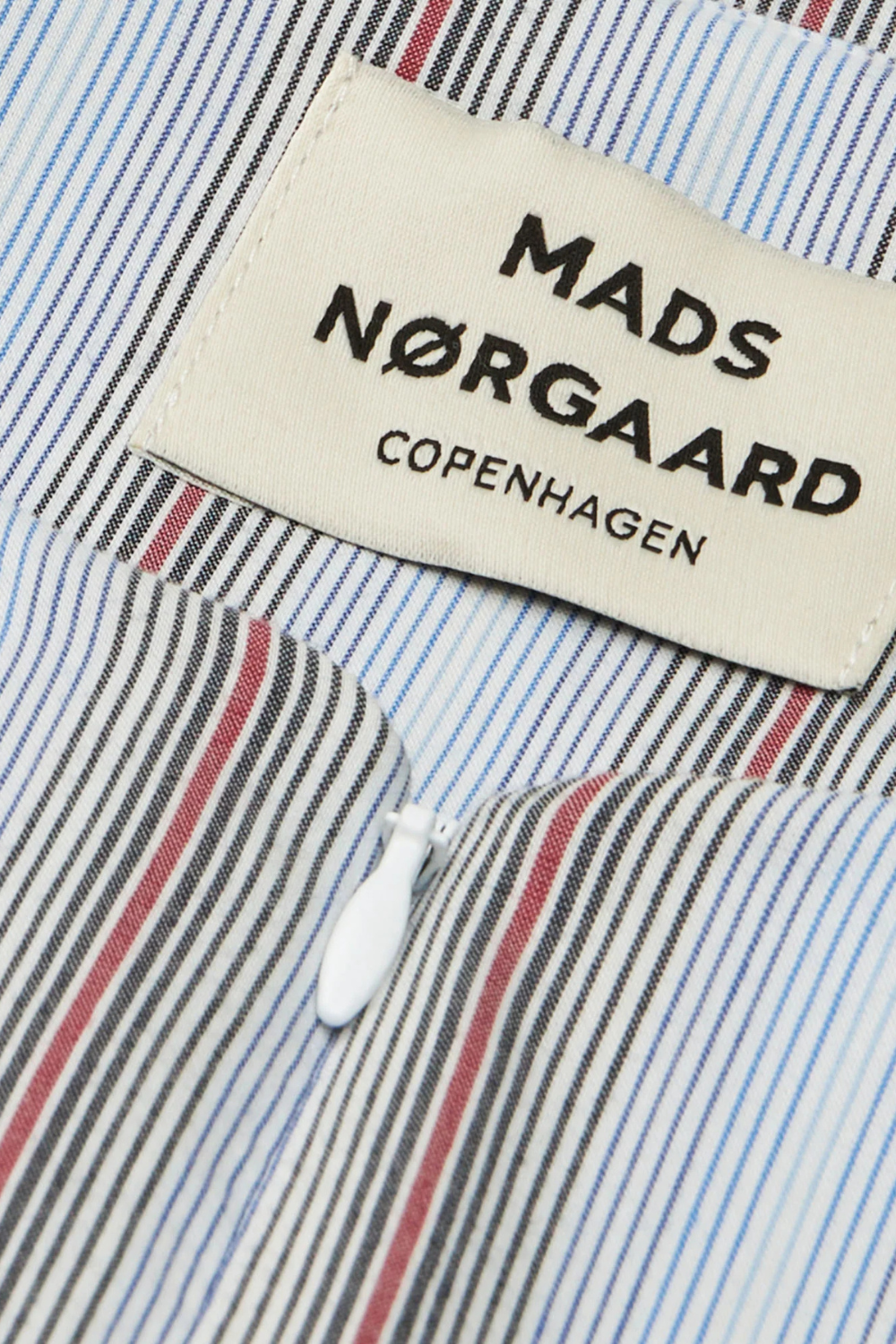 Poplinda Dana Shirt - Shadow Pinstripe/Winery - Mads Nørgaard
