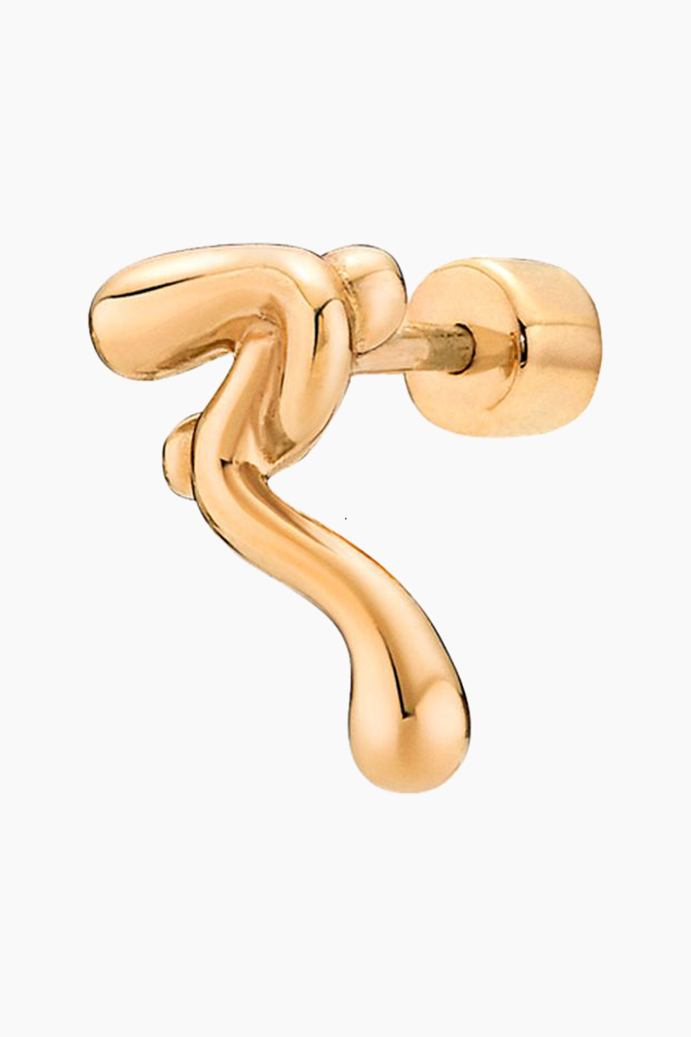 Powderpuff Stud - Goldplated Silver - Maria Black