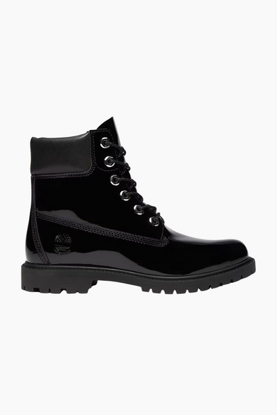 Premium 6 In Lace Waterproof Boot - Black Patent Leather - Timberland