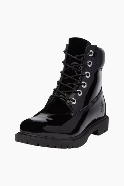 Premium 6 In Lace Waterproof Boot - Black Patent Leather - Timberland