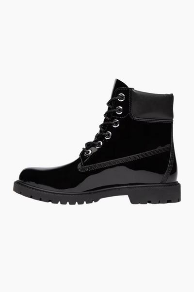 Premium 6 In Lace Waterproof Boot - Black Patent Leather - Timberland