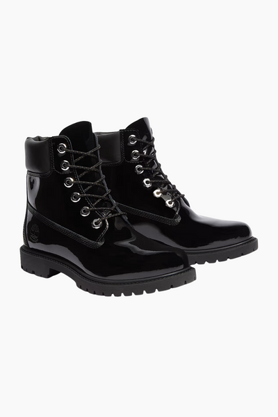 Premium 6 In Lace Waterproof Boot - Black Patent Leather - Timberland