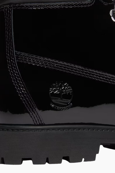 Premium 6 In Lace Waterproof Boot - Black Patent Leather - Timberland