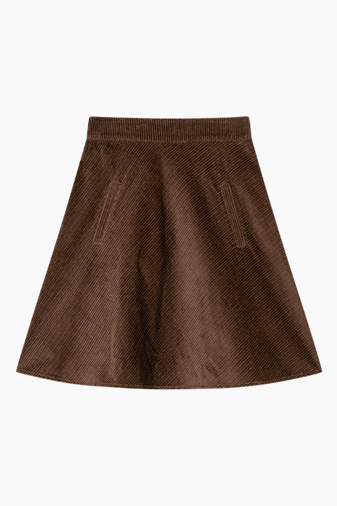 Pretty Cord Stelly Skirt - Demitasse - Mads Nørgaard