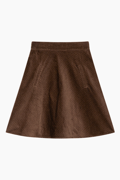 Pretty Cord Stelly Skirt - Demitasse - Mads Nørgaard