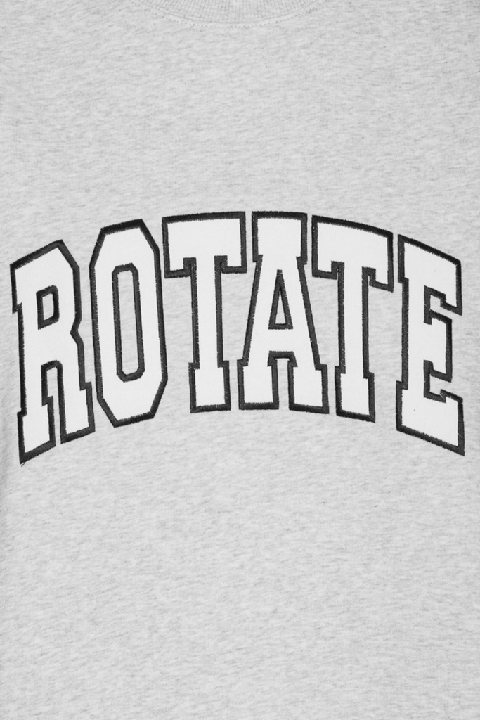 Heavy Sweat Crewneck - Light Grey Melange - ROTATE
