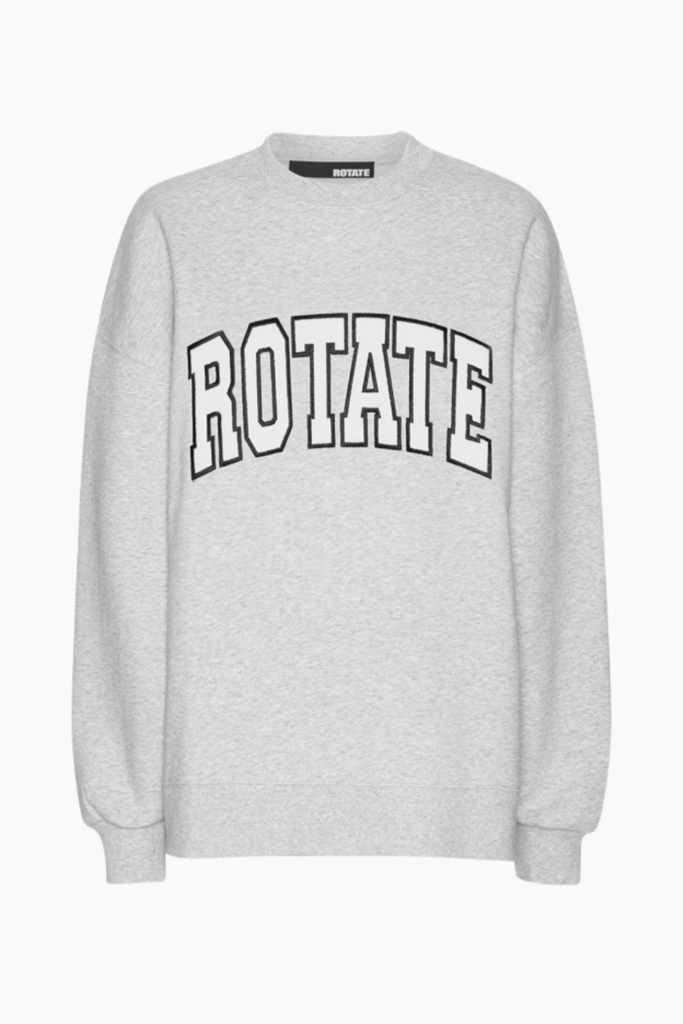 Heavy Sweat Crewneck - Light Grey Melange - ROTATE