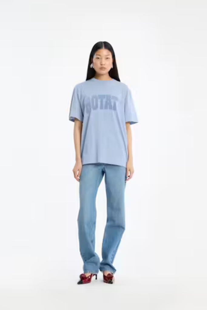Jersey Oversized T-Shirt - Forever Blue Melange - ROTATE