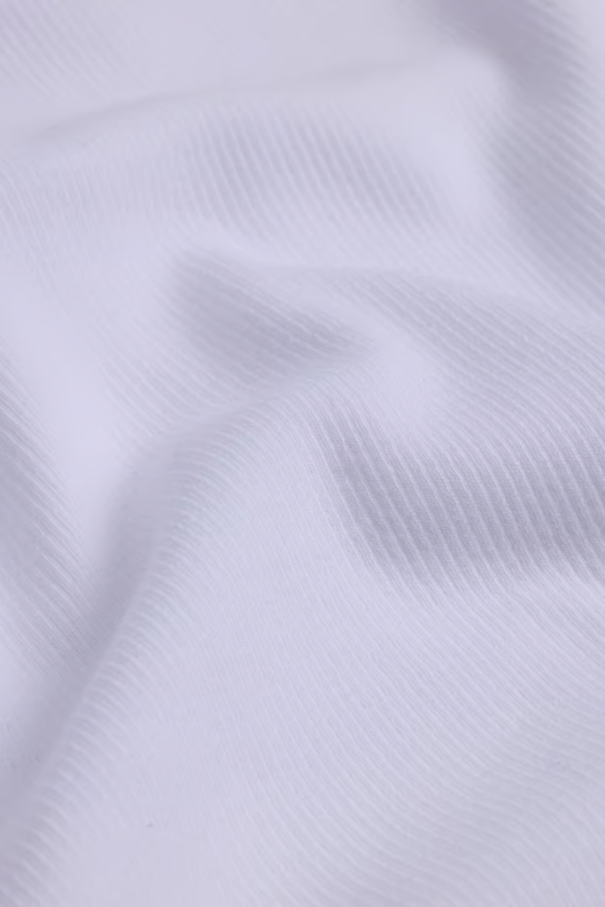 Rib Open Neck Tee - White - Holzweiler