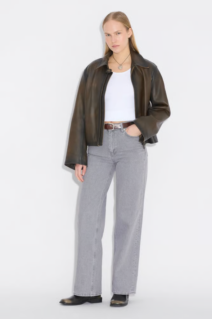 Rib Open Neck Tee - White - Holzweiler