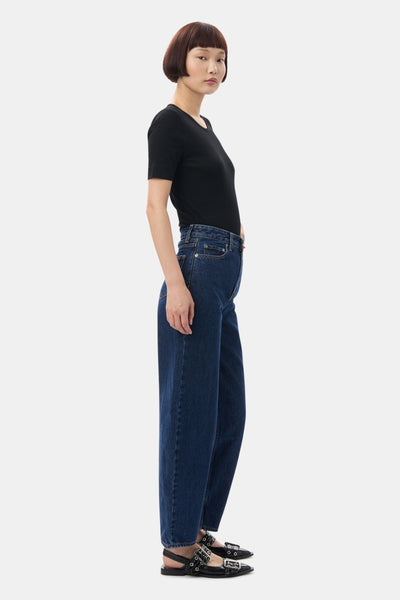 Rigid Denim Stary Jeans J1640 - Dark Blue Stone - GANNI