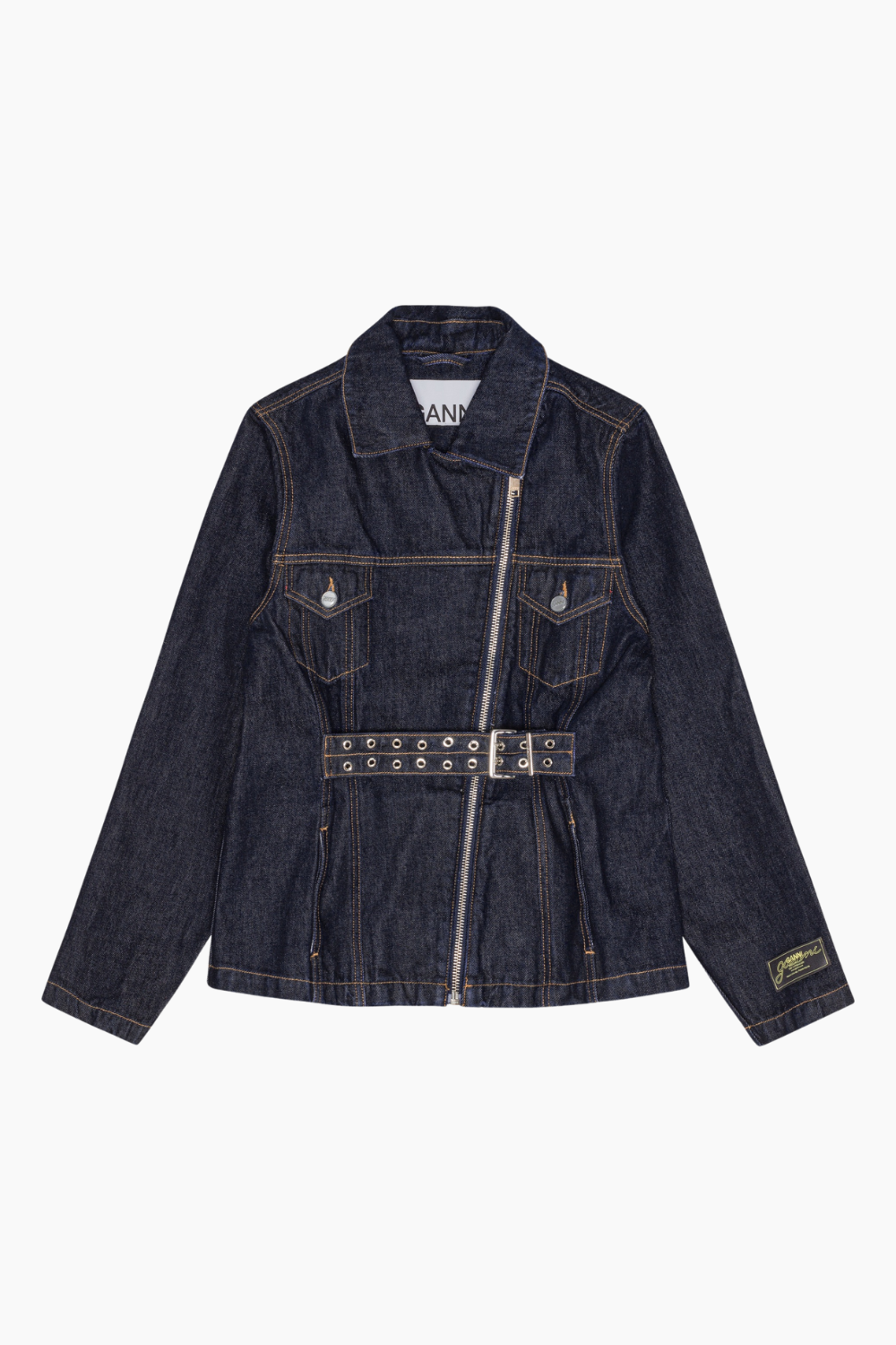Rinse Denim Jacket J1625 - Rinse Denim - GANNI