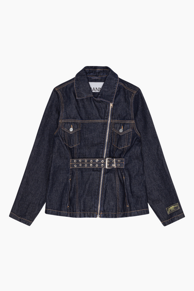Rinse Denim Jacket J1625 - Rinse Denim - GANNI