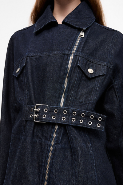 Rinse Denim Jacket J1625 - Rinse Denim - GANNI