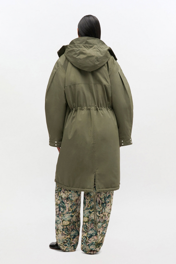 Ripstop Tri-Layer Parka Coat W1013 - Kalamata - GANNI