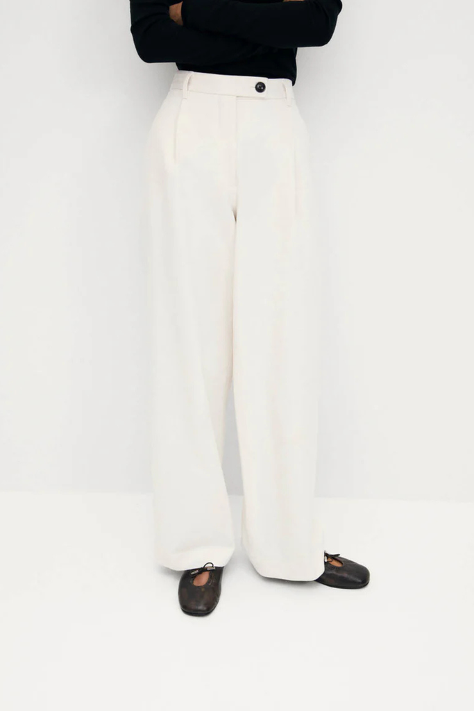 Rosalind Brushed Brown Leather Ballet Flats - Brushed Brown - Alohas