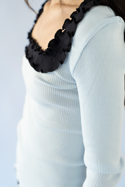 Rosie Seamless Top - Ice Blue - OpéraSPORT