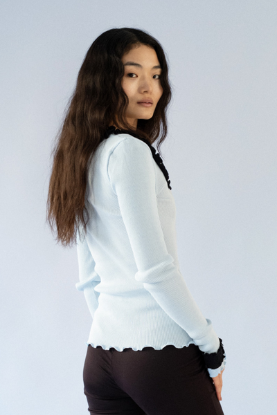 Rosie Seamless Top - Ice Blue - OpéraSPORT