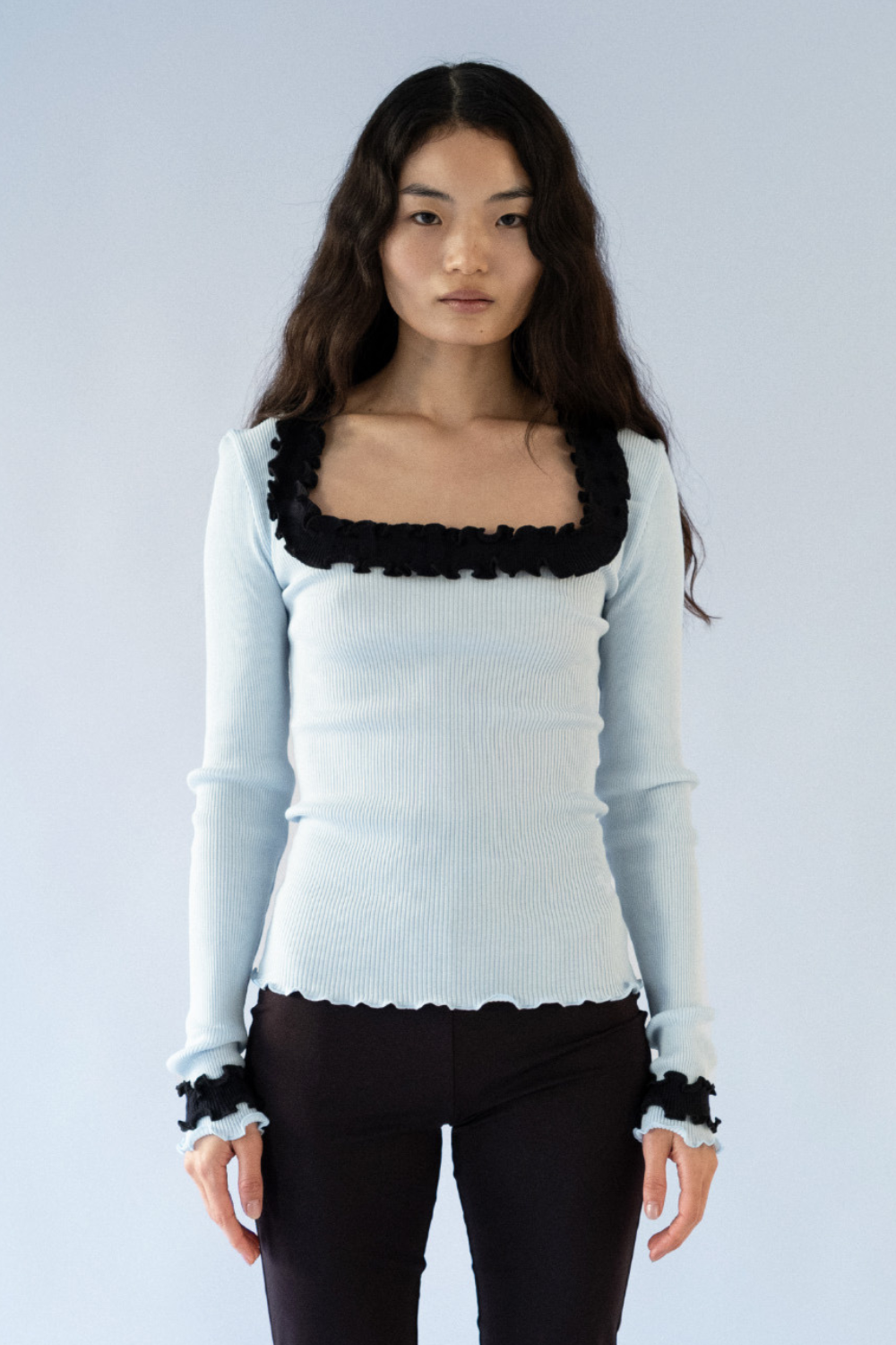 Rosie Seamless Top - Ice Blue - OpéraSPORT