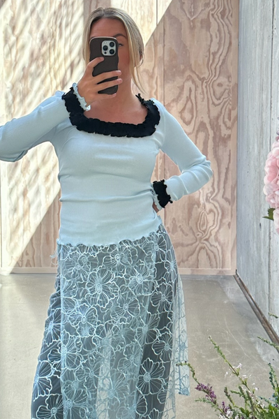 Rosie Seamless Top - Ice Blue - OpéraSPORT