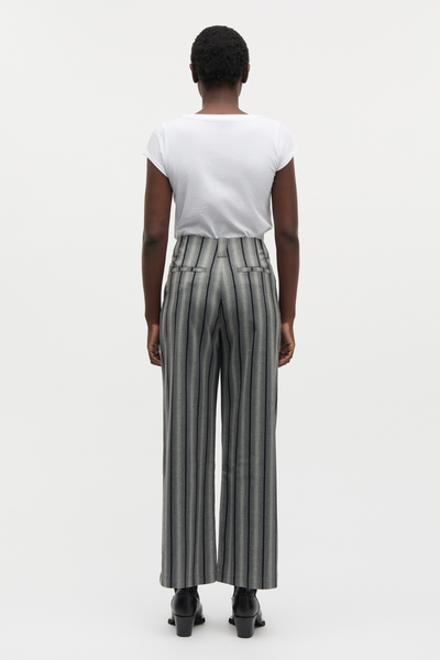 Saul Carla Pants - Pinstripe/Asphalt - Mads Nørgaard