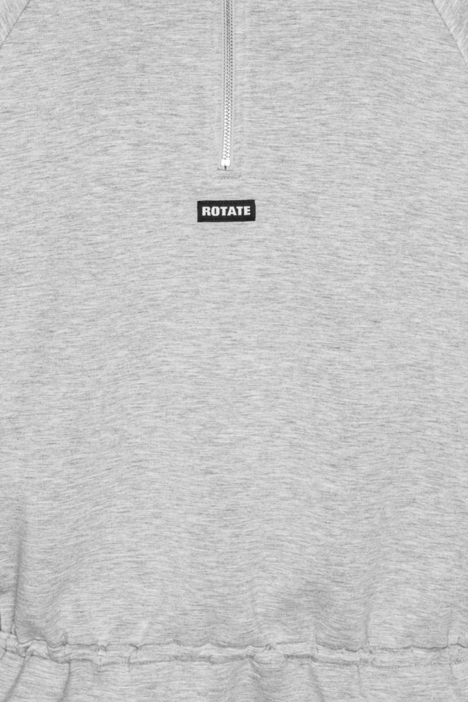 Scuba Half Zip Jacket - Light Grey Melange - ROTATE