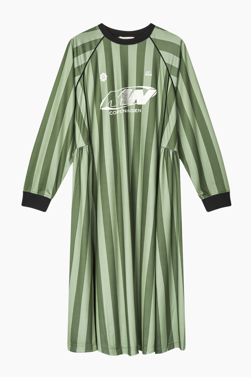 Shiny Sport Debbie Dress - Four Leaf/Oil Green - Mads Nørgaard