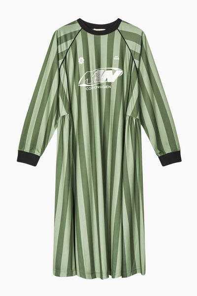 Shiny Sport Debbie Dress - Four Leaf/Oil Green - Mads Nørgaard