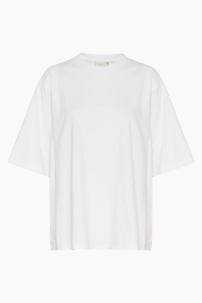 SimmaGZ Emb Tee - Bright White - Gestuz