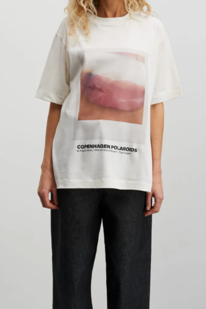 Single Organic Dassel Tee - Snow White - Mads Nørgaard