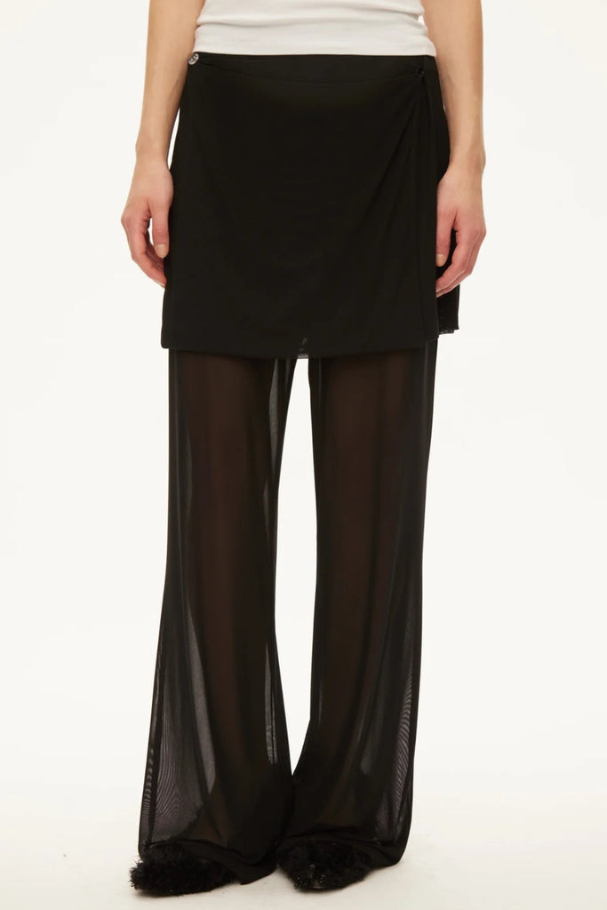 Sisi Skirt Trousers - Black - Oval Square