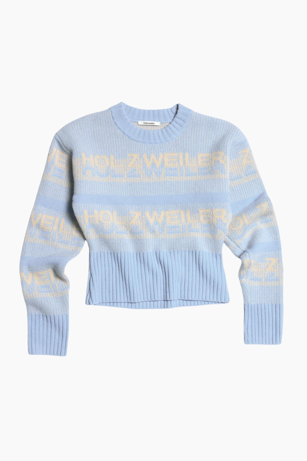 Ski Cropped Crew - Light Blue - Holzweiler
