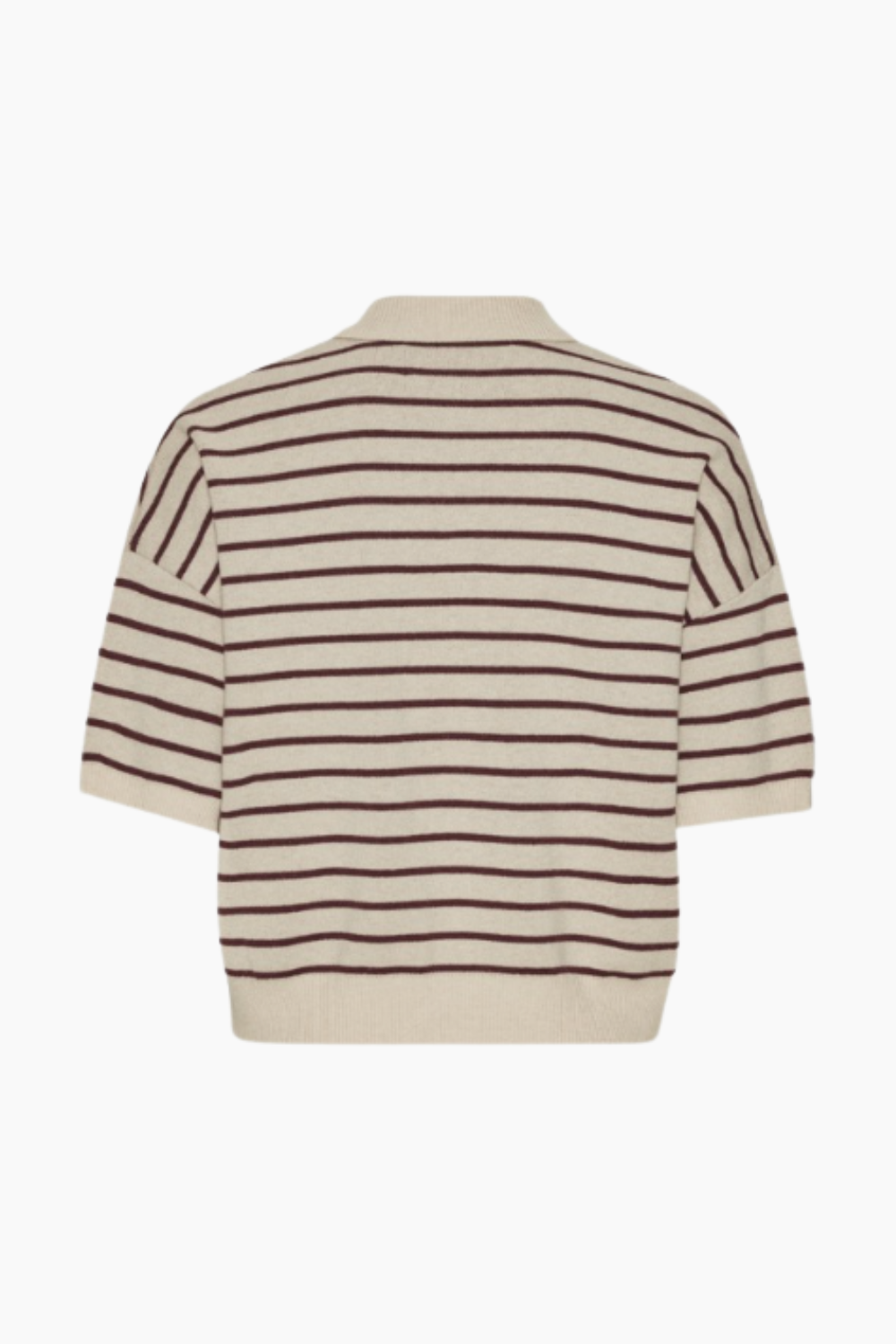 Slinky Knit Polo - Oatmeal Comb. - Rotate