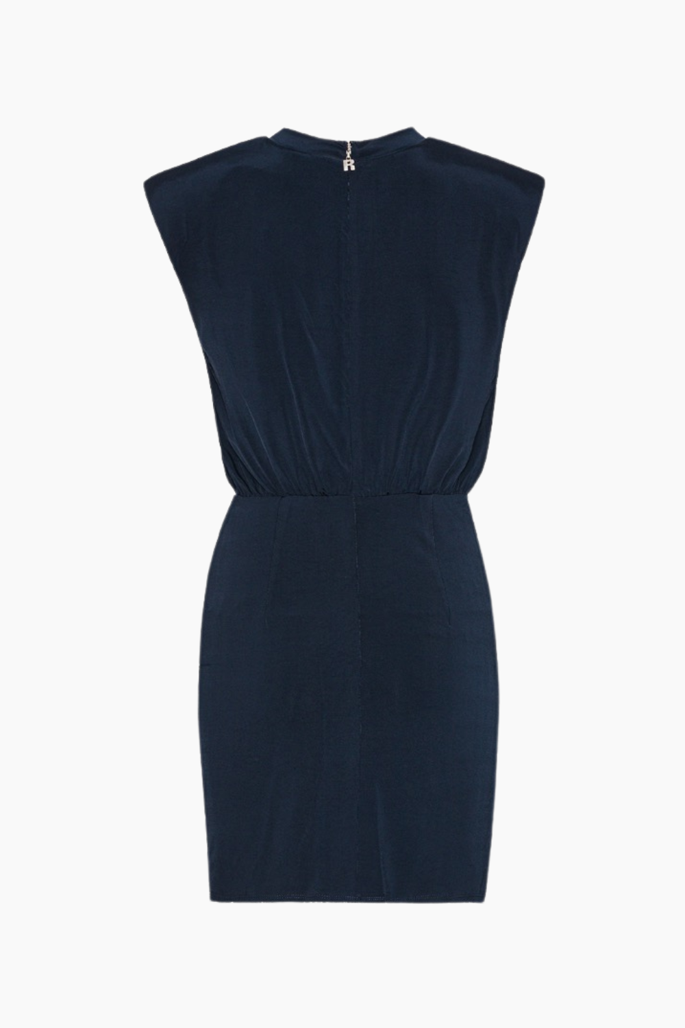 Slinky Ruched Mini Dress - Sky Captain - ROTATE-3