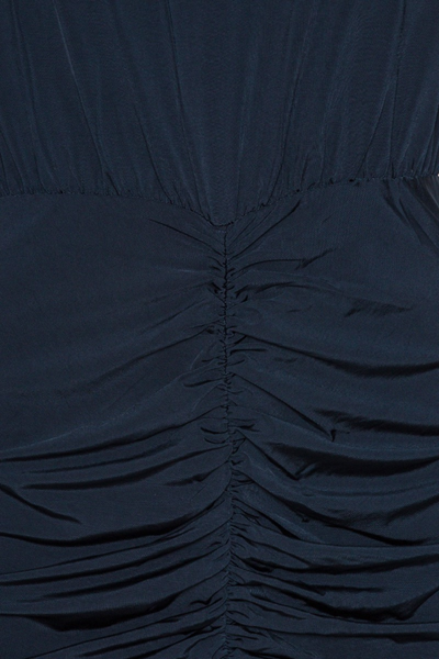 Slinky Ruched Mini Dress - Sky Captain - ROTATE-7