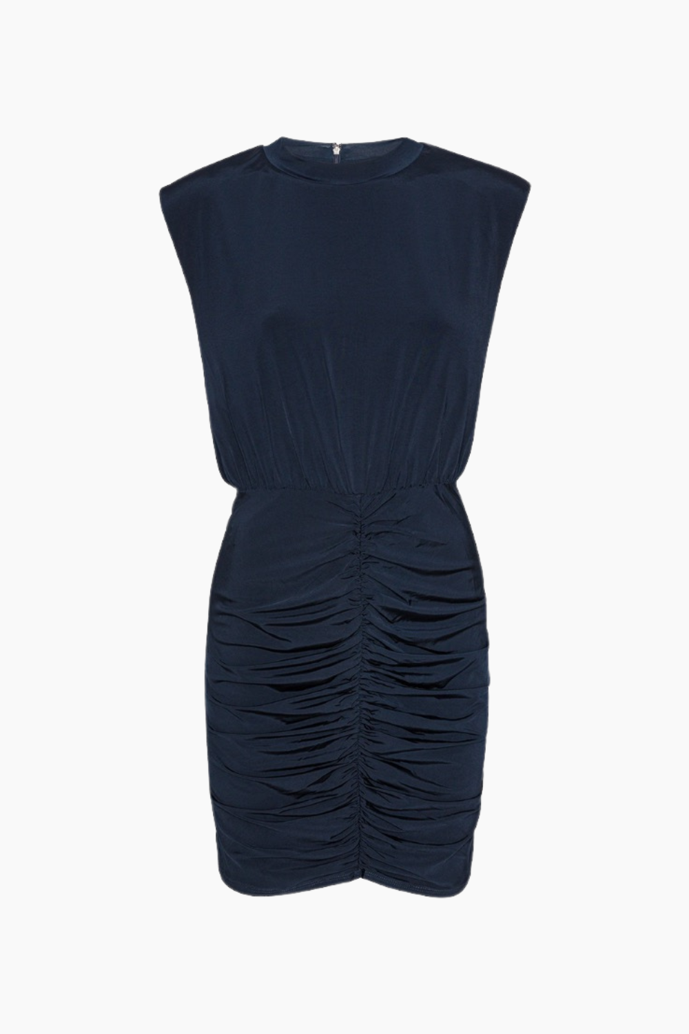 Slinky Ruched Mini Dress - Sky Captain - ROTATE