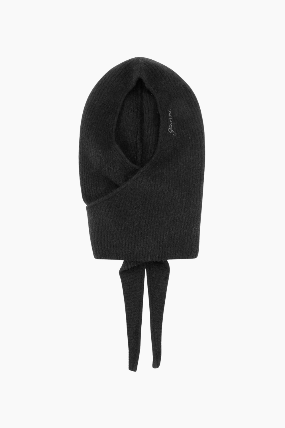 Soft Wool Balaclava A6223 - Black - GANNI