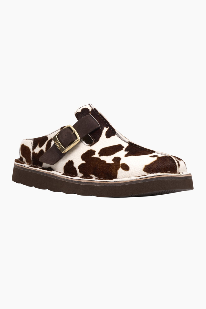 Solsbury Mule. D - Cow Print - Clarks