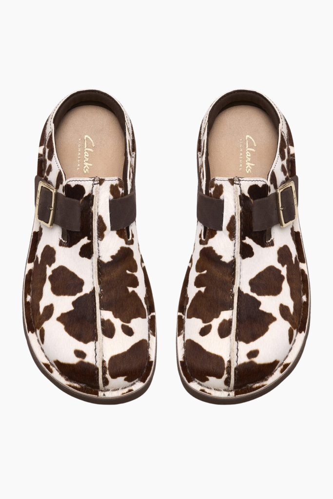 Solsbury Mule. D - Cow Print - Clarks