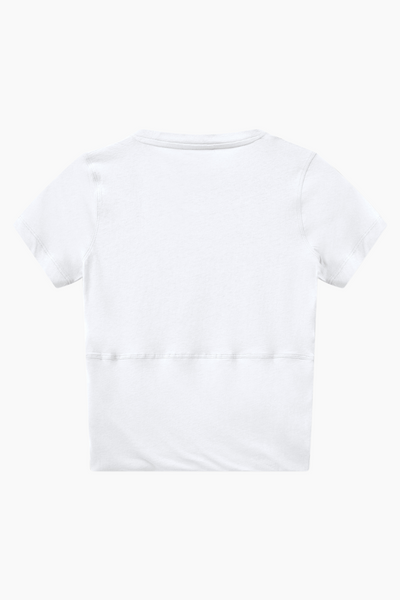 Sophia Cropped Tee - White - H2O Fagerholt-1