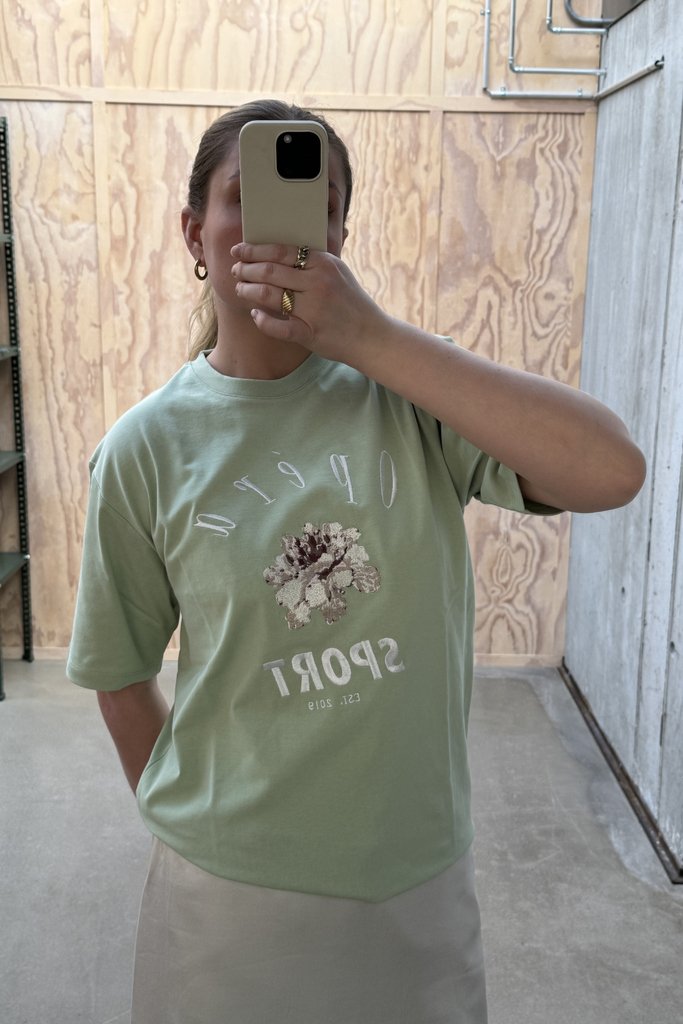 Sora T-shirt - Smoke Green - OpéraSPORT