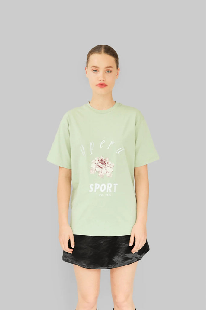 Sora T-shirt - Smoke Green - OpéraSPORT