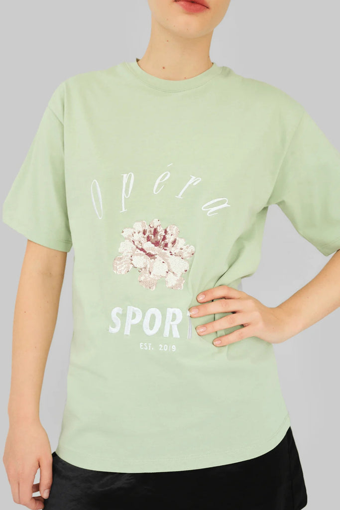 Sora T-shirt - Smoke Green - OpéraSPORT
