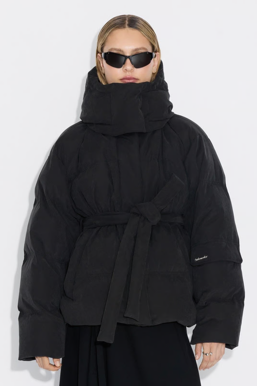 Steilia Brushed Down Jkt - Black - Holzweiler